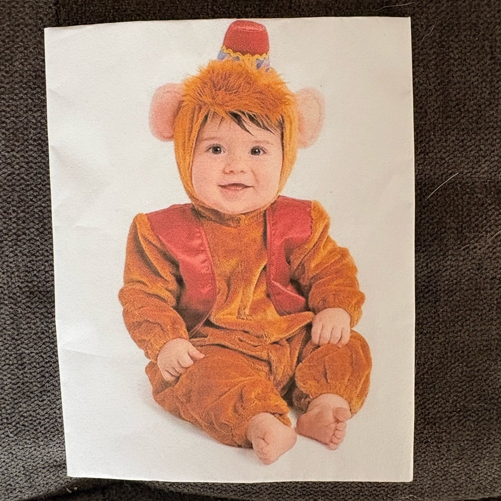 Disney Aladdin Abu Monkey Halloween Costume - 6-12 Months